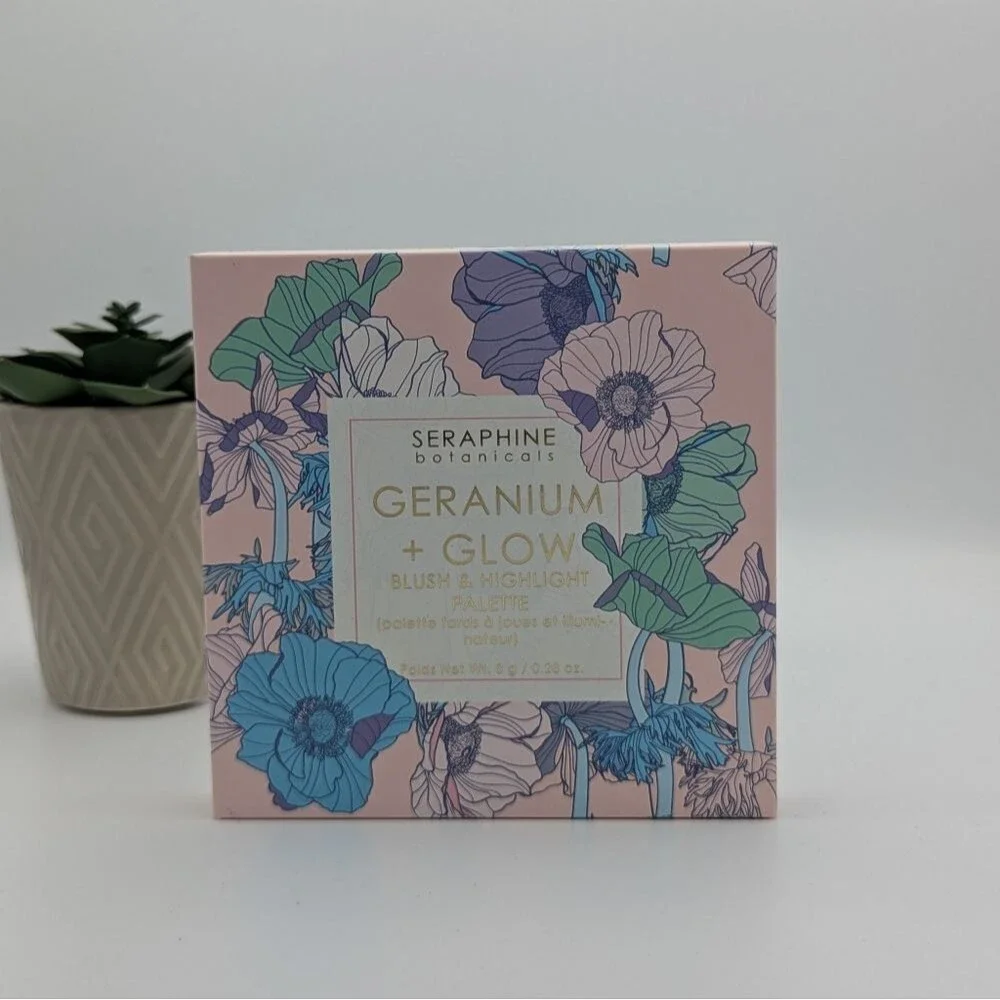 Seraphine Botanicals Geranium + Glow - Blush & Highlight Palette